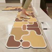 Luxury Diatomaceous Earth Kitchen & Bathroom Mat Set - Non-Slip Absorbent Floor Mats