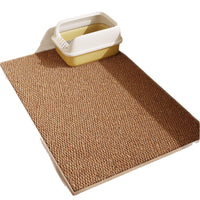 Sisal-Look Cat Litter Mat, Non-Slip & Wear-Resistant Pet Feeding Mat, Easy Clean Splash-Proof