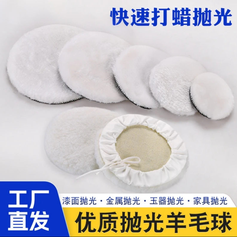 Self-Adhesive Wool Polishing Pad for Car Detailing