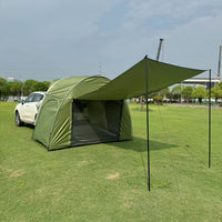 Outdoor Camping SUV Tent with Mesh Extension, RV Awning, Car Rear Integrated Tent