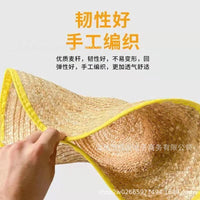 Unisex Straw Sun Hat for Adults and Kids - Hand-Woven Wide Brim Farmer's Hat for Summer Outdoor Protection