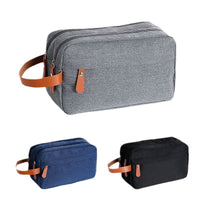 Men's Large Capacity Travel Toiletry Bag Portable Handbag with Compartments