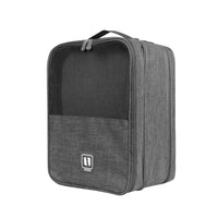 Portable Travel Shoe Bag with Multiple Compartments for Storage and Organization