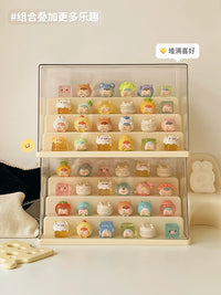 Acrylic Display Case for Blind Box Figures, Dustproof Tiered Organizer for Collectibles