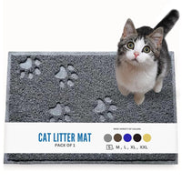 Cat Litter Mat, Waterproof Non-Slip Easy Clean Litter Box Mat for Ultra-Efficient Pet Trapping