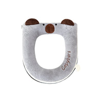 Thickened Warm Toilet Seat Cover with Zipper for All Seasons