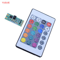 RGB LED Strip Light Controller Module with Remote, 4.5V-5V