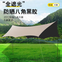 Outdoor Folding Sunshade Canopy for Camping and Picnics