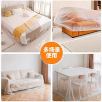 Disposable Dustproof Elastic Bed Cover Sofa Furniture Protector Renovation Plastic Film Full Wrap
