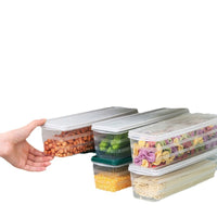Rectangular Noodle Storage Box with Lid for Spaghetti and Grains, Kitchen Food Container