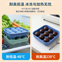 9-Cavity Silicone Ice Ball Mold for Whiskey and Cocktails
