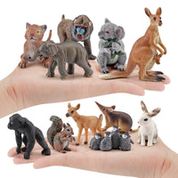 Miniature Wildlife Animal Figurines for Display and Play