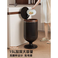 Large Capacity Trash Can with Lid and Wheels for Kitchen, Living Room, Bathroom