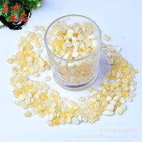 Natural Yellow Jade Crushed Crystal Stones for Fish Tank & Planter Decoration, DIY Craft Material