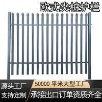 Hot-Dip Galvanized European Style Palisade Fence for Villas and Residential Areas