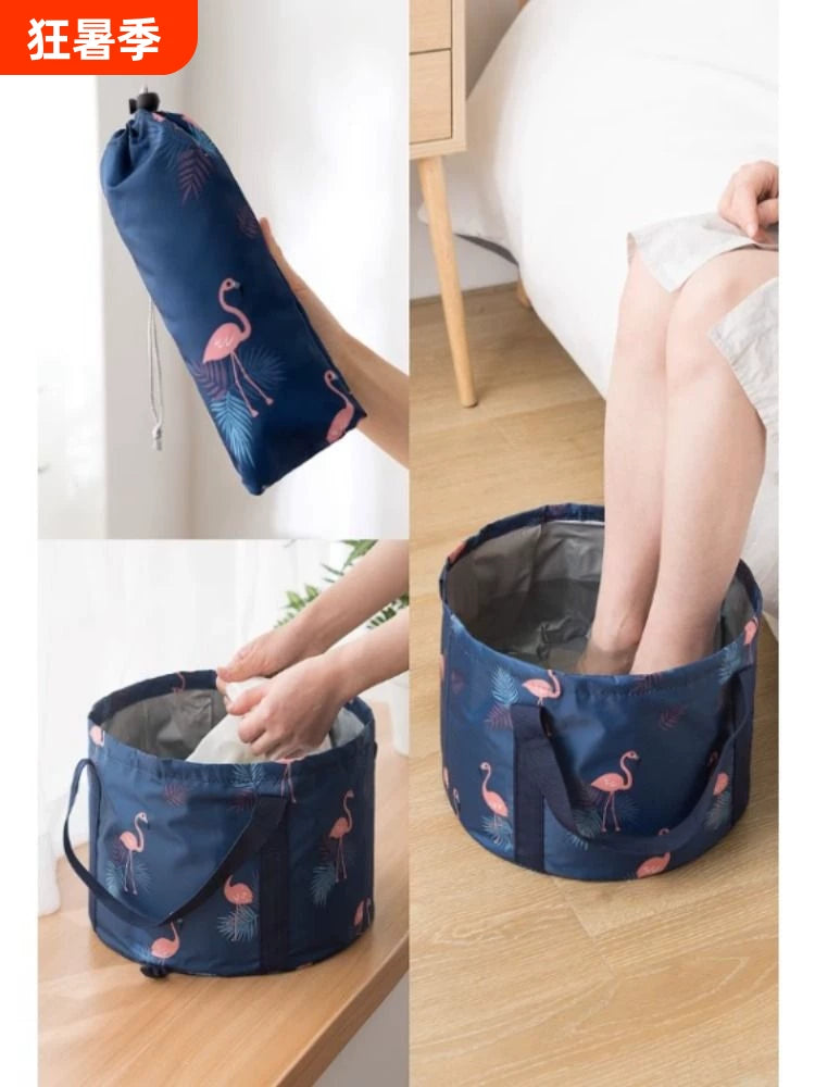 Portable Foldable Basin for Travel, Foot Soaking, Laundry, and Face Washing