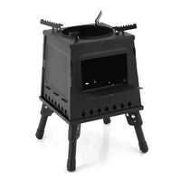 Portable Folding Cold Rolled Steel Wood Burning Stove for Outdoor Camping and Tea Boiling