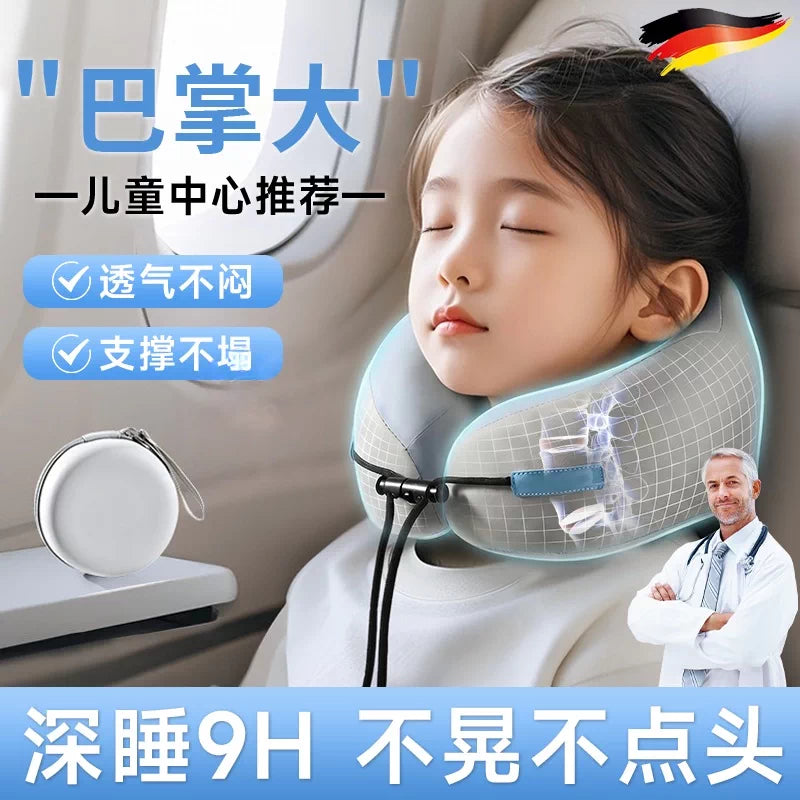 Kids' Memory Foam U-Shaped Neck Pillow for Travel