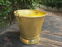 Handmade Thickened Copper Bucket for Water, Soup, or Ice - Pure Red Copper or Brass