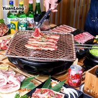 Korean BBQ Grill Cast Iron Charcoal Grill for Commercial Restaurant Home Outdoor Tea Stove