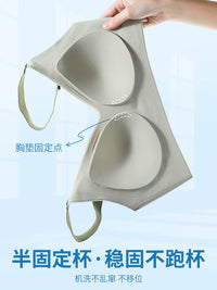 Women's Push-Up Bra with Side Support, Anti-Sagging, Thin Summer Design