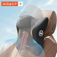 Car Memory Foam Neck Pillow and Lumbar Support Cushion Set