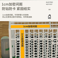 Foldable Bird Cage for Parrots and Small Birds, Escape-Proof Pet Aviary with Tray and Perch