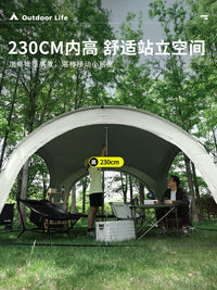 Wolf Walker Titanium Blackout Dome Tent with Chimney Port for Outdoor Camping