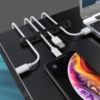 Desktop Cable Organizer Clips for Charging Cords and Wires