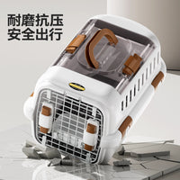 Pet Carrier for Cats and Small Dogs, Airline Approved Travel Crate with Skylight, Portable and Breathable