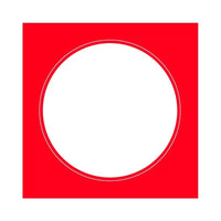 Round Inner Square Outer Cardboard Art Frames for Kids' Painting and Crafts, Assorted Colors