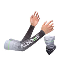 Unisex Ice Silk UV Protection Arm Sleeves and Face Mask Set for Sports and Driving