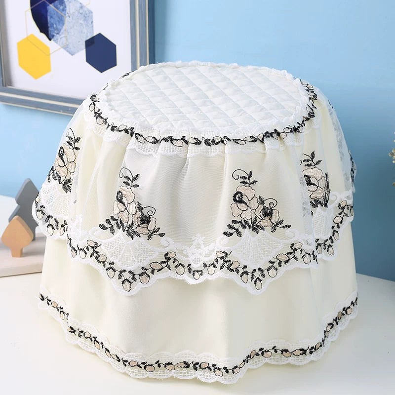 Modern Minimalist Lace Dust Cover for Air Fryer Blender Rice Cooker
