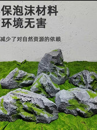 Artificial Moss Stone Ornament for Micro Landscape and Garden Decor