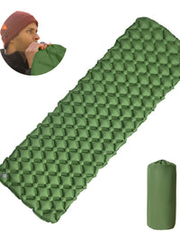 Outdoor Camping Inflatable Sleeping Pad Ultralight TPU Moisture-proof Air Mattress for Tent Car Travel