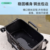 Thickened Multifunctional Live Fish Bucket Foldable Fishing Box with Oxygen Pump Option