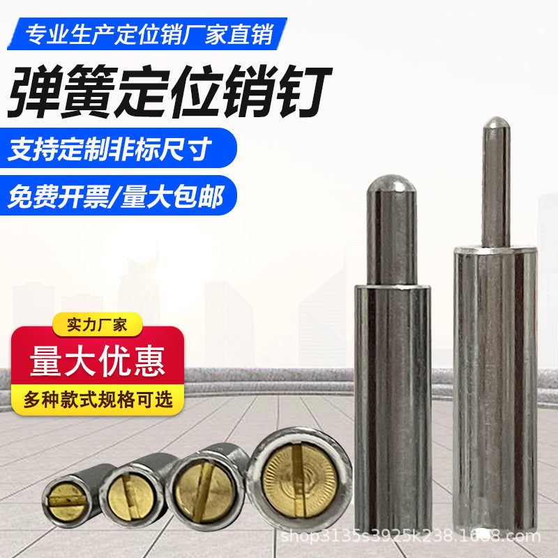 Nickel-Plated Brass Spring Plunger Pin for Positioning