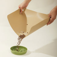 Waterproof PU Leather Pet Feeding Mat for Cats and Dogs - Non-Slip Spill-Proof Bowl Mat