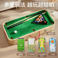6-in-1 Multi-Game Table for Kids, Billiards, Ice Hockey, Bowling, and More, Indoor Educational Toy for Boys and Girls