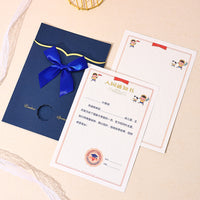 Graduation Certificate Single Card Holder with Hot Stamped Design