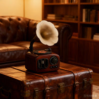 Retro Phonograph Shaped Storage Box and Desktop Ornament