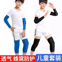 Kids' Honeycomb Padded Elbow/Knee Sleeve for Cycling & Basketball