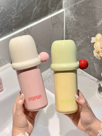 Portable Travel Mouthwash Cup Set with Toothbrush and Toothpaste Holder