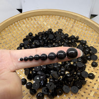 Black Flat Safety Eyes for Plush Toys and DIY Dolls