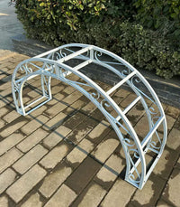 European Style Wrought Iron Garden Arch Trellis for Climbing Plants, Roses, and Bougainvillea