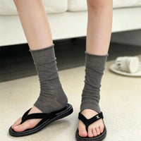 Women's Thin Summer Scrunch Socks Leg Warmers for Loafers and Slippers
