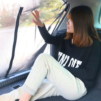 Car Rear Door Window Screen for SUV Trunk Ventilation and Insect Protection