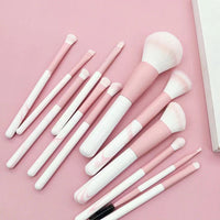 12-Piece Makeup Brush Set with Thickened Copper Tube and Soft Bristles for Beginners