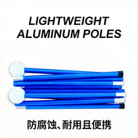 Portable Lycra Beach Sunshade Canopy with Aluminum Poles for Outdoor Camping Fishing