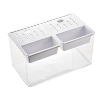 Desktop Turtle Tank Ecological Fish Tank Medium Transparent Plastic Office Study Landscaping Aquarium